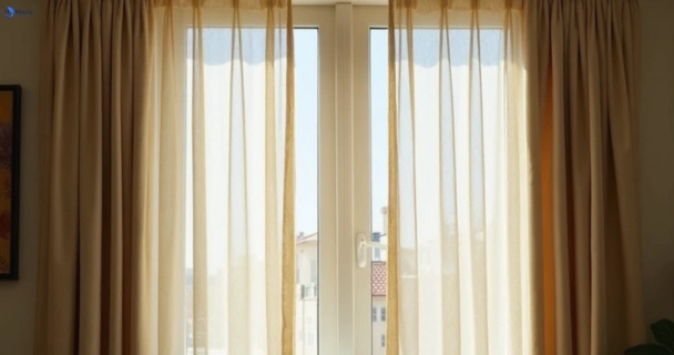 Dusty and dull curtains in east-killara-nsw before steam cleaning